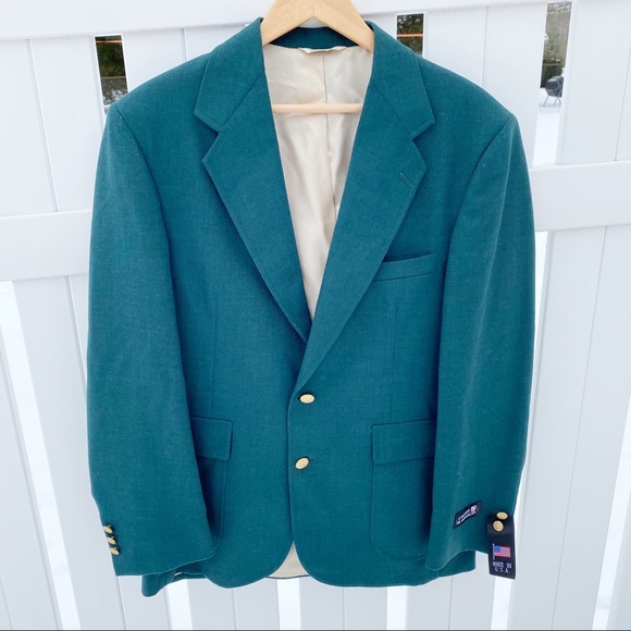 Cross & Winsor Other - NWT Cross & Winsor Solid Green Suit Jacket